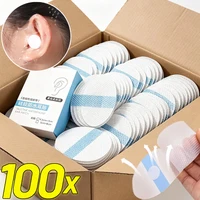 20/100 Pièces Patchs d'oreille imperméables pour adultes et enfants, pour la natation, le bain, le shampoing, autocollants d'oreille transparents auto-adhésifs 1