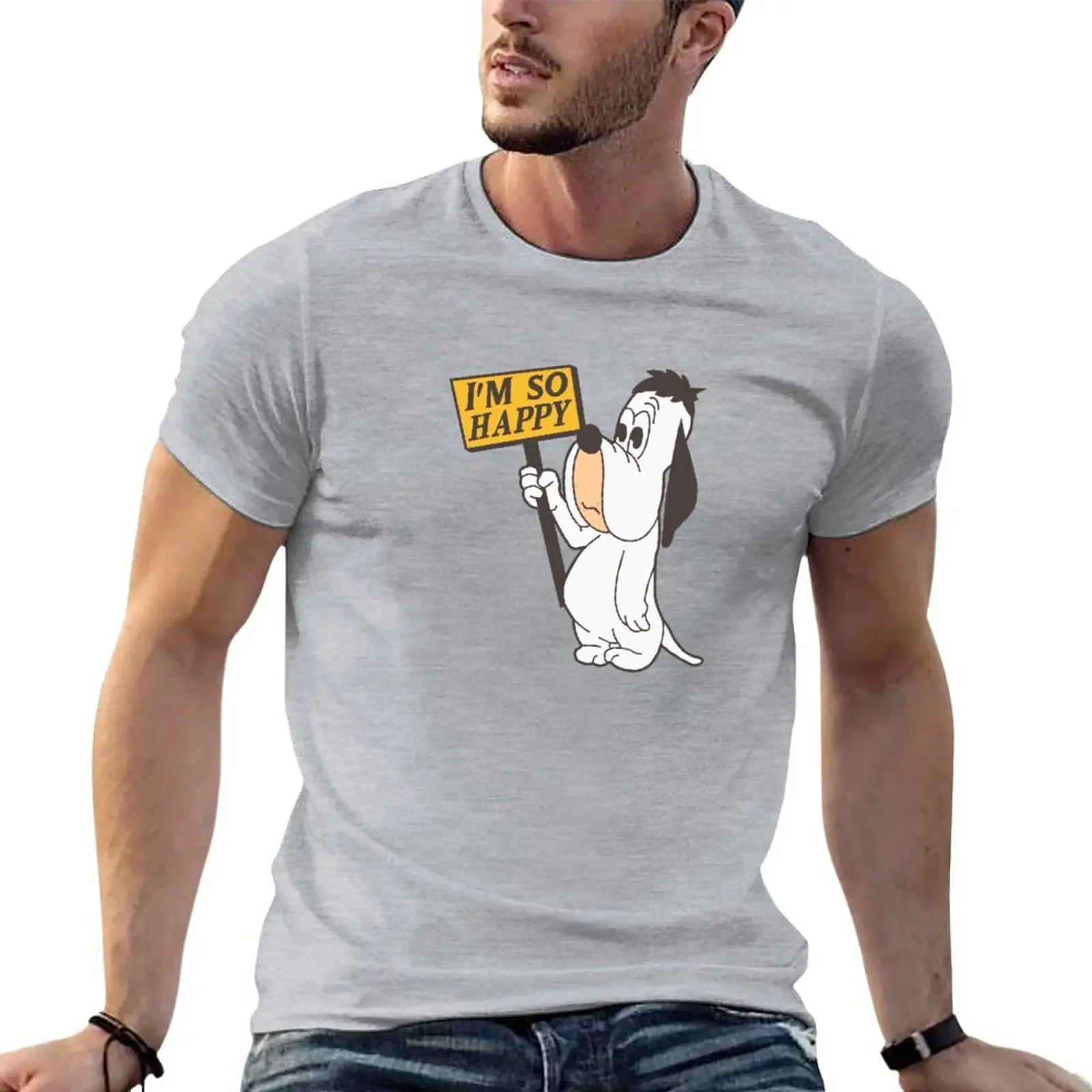 

So Happy Vintage T-Shirt quick-drying oversizeds vintage clothes men t shirts