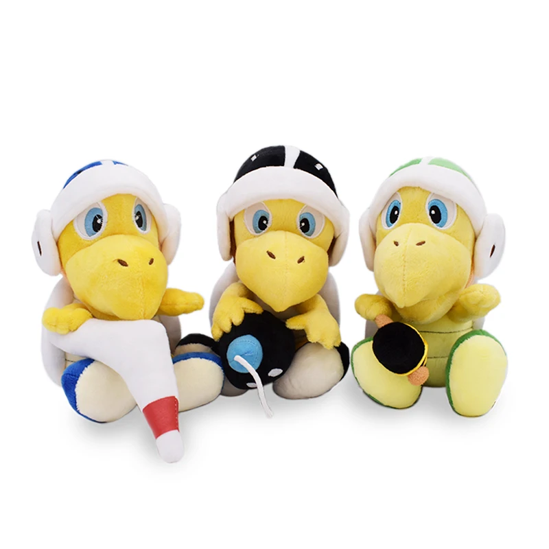 

12 Styles Super Mario Koopa Troopa Kamek Turtle Soft Plush Toys Cute Anime Green Yoshi Dry Bones Stuffed Peluche Dolls Gifts