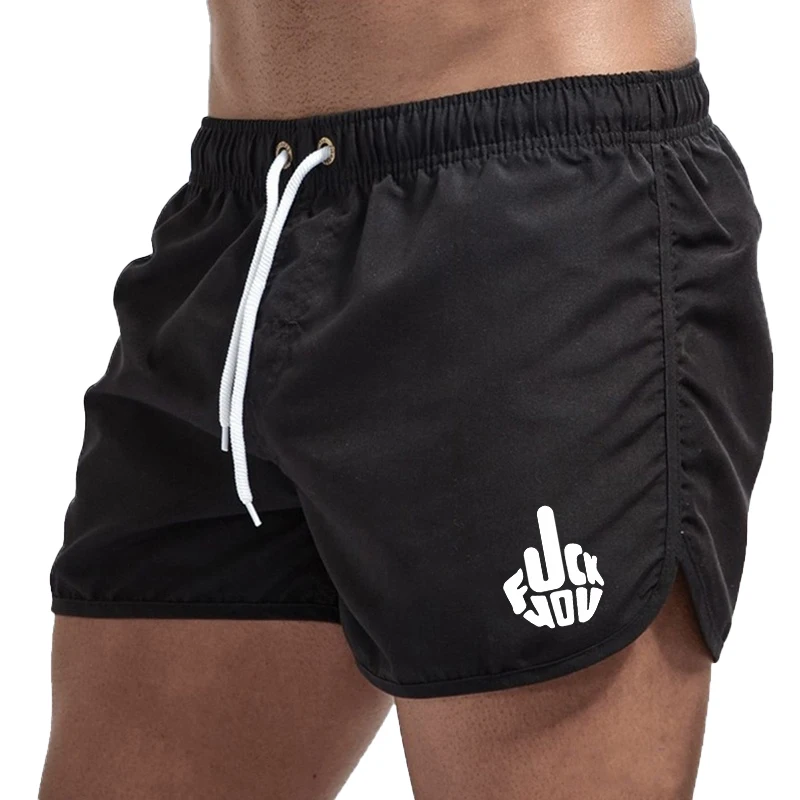 2023 Bodybuilding Shorts Men Gym Fitness Short Pants Summer Casual Thin Cool  Male Quick Dry Beach Shorts Bottoms