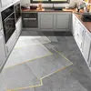Kitchen Floor Mat Anti Slip and Oil Proof Carpet Absorbent Scrubbable Carpet Wash Free and Dirt Resistant Household Floor Mats 3
