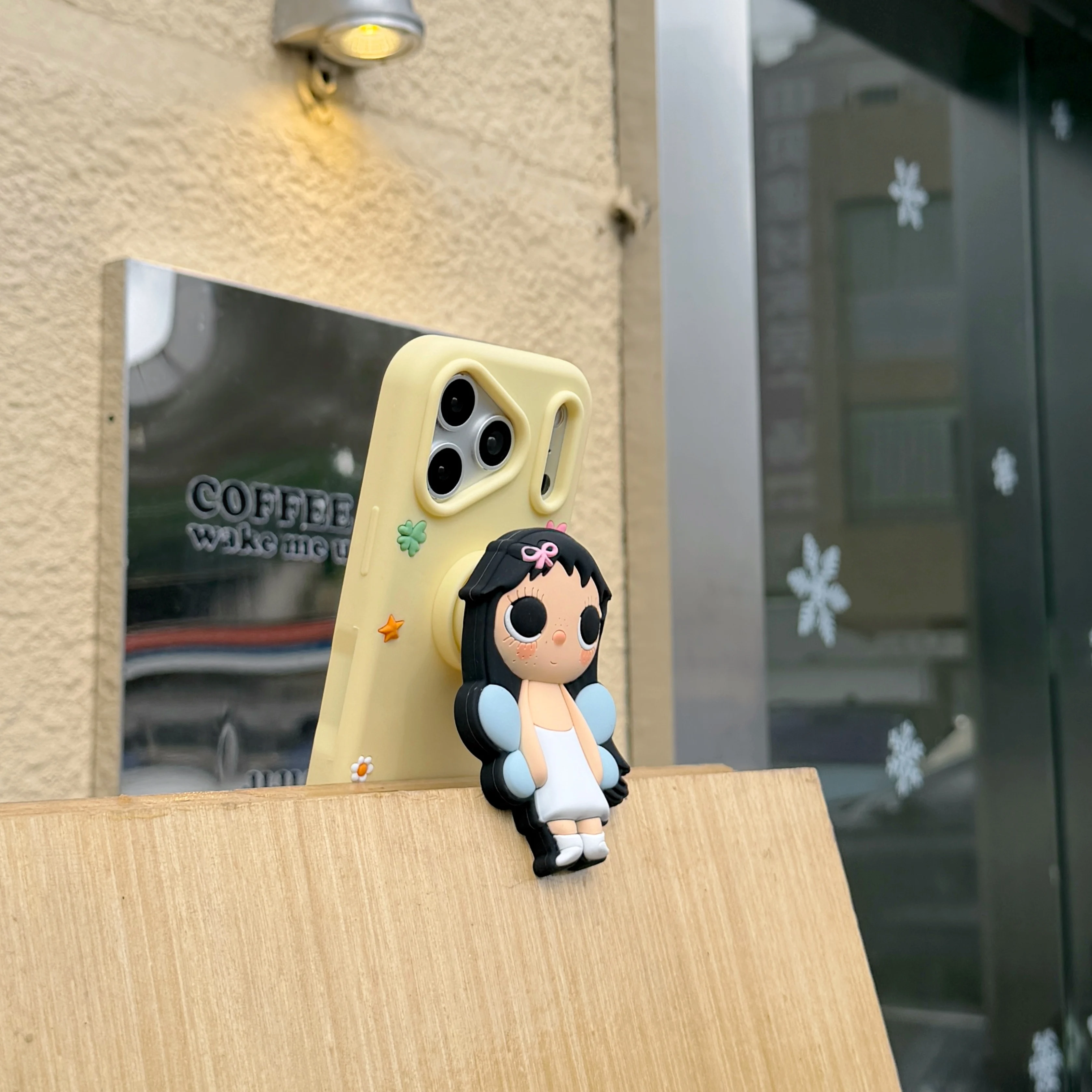 Adorable Y2K Style 3D Standing Doll Stand Phone Case - Soft Silicone Protective Cover