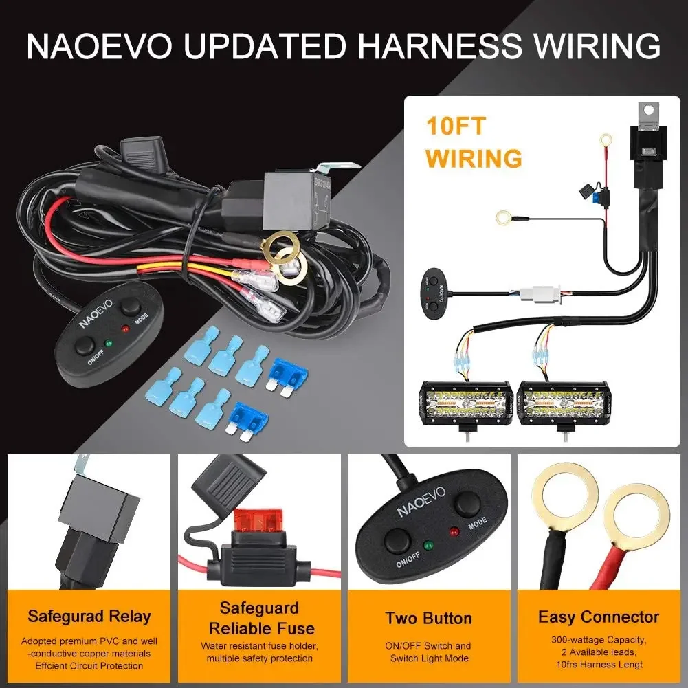 Willpower 44 Zoll LED Arbeitsscheinwerfer Bar 240W - IP67 Für Offroad & LKW