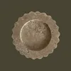Wholesale Customization 1pc Sample Price D20x2CM Small Round Scallop Tray Storage Natural Marble Stone Travertine Trinkets Bowl 3