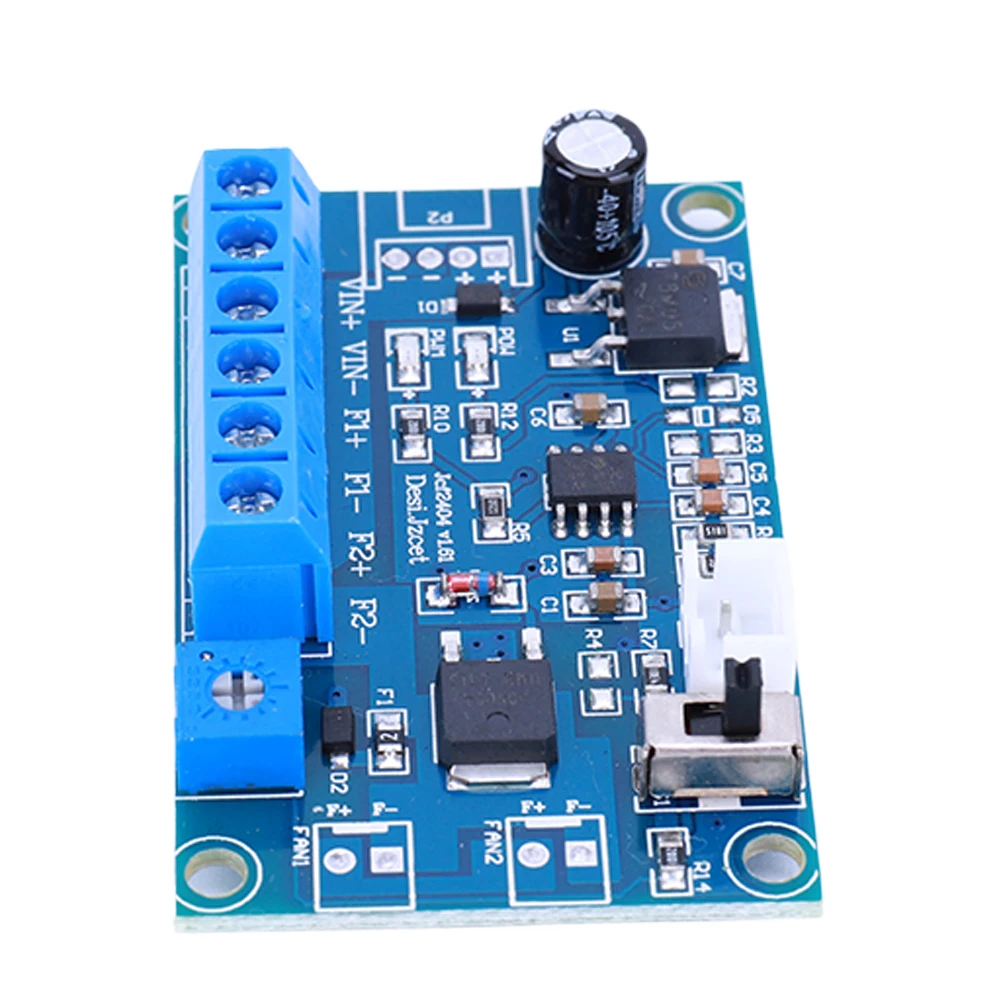 Controlador de Temperatura PWM para Ventilador DC 12V, Regulador de Velocidad con Termostato de 4 Cables, de Enfriamiento para PC