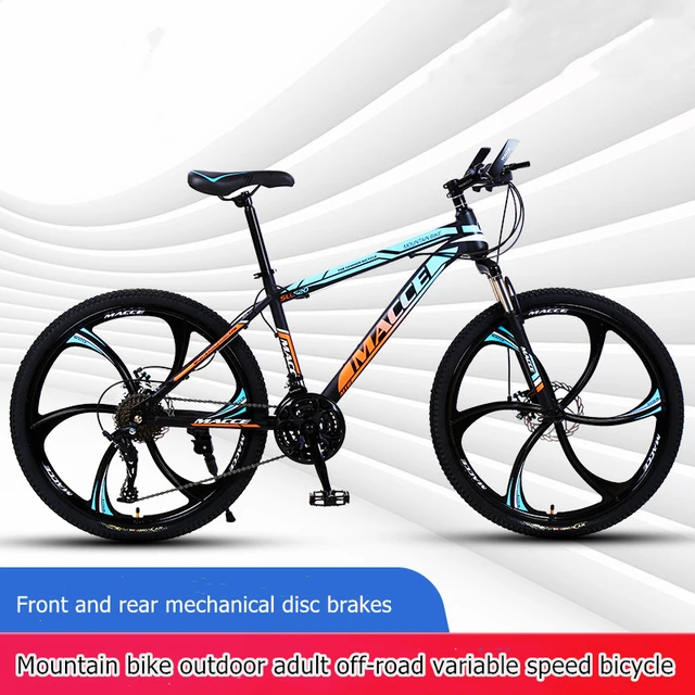 Bicicleta de Montaña para adulto, bici todoterreno de velocidad Variable,  frenos de disco mecánicos delanteros y traseros, para estudiantes, 24/26  pulgadas - AliExpress