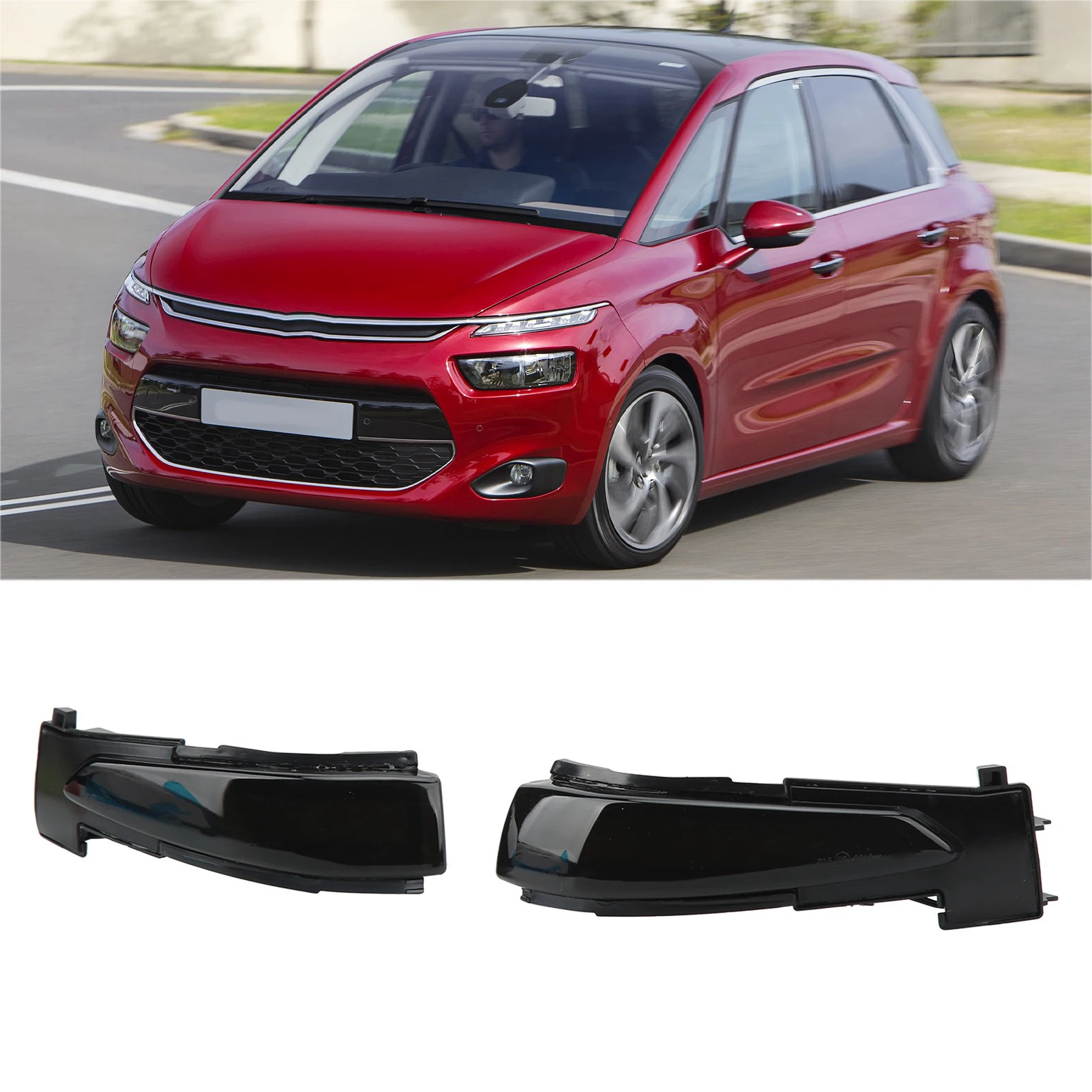 1 Paio Di Indicatori Di Direzione A Specchio Laterale Luce Dinamica A Led Per Peugeot 508 508 Sw Citroen Ds5 C4 Picasso C4 Grand Picasso Ii
