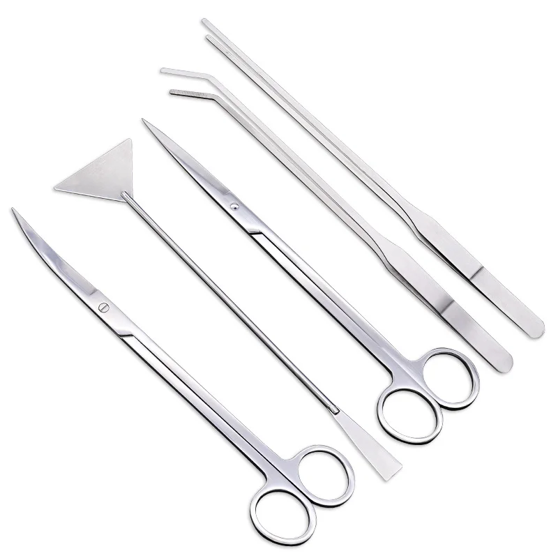 Aquarium cleaning tools Aquarium Cleaning Tools Set Wave Scissors Tweezers Aquatic Plant Grass Trimming Stainless Fish Tank Tools Aquarium Accessories