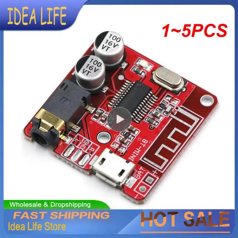 

1~5PCS Audio Receiver Board 5.0 MP3 Lossless Decoder Board Wireless Stereo Music Module 3.7-5V XY-BT-Mini