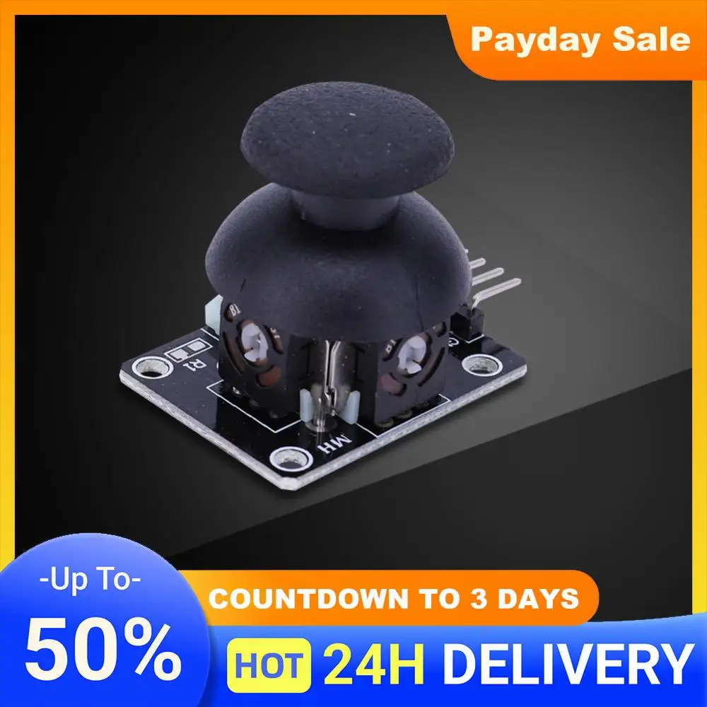 듀얼 축 게임 제어 로드 센서 5V 게임 컨트롤러 2.54mm 핀 제어 레버 센서 KY-02 게임 컨트롤러 센서 보드