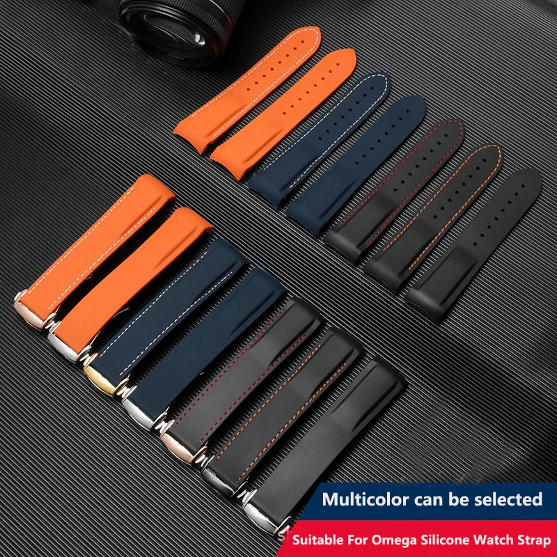 Adatto Per Cinturino Per Orologio In Silicone Omega Haima 300 Deville Cinturino In Gomma Da Uomo Cosmic Ocean Di Alta Qualità 20Mm 22Mm