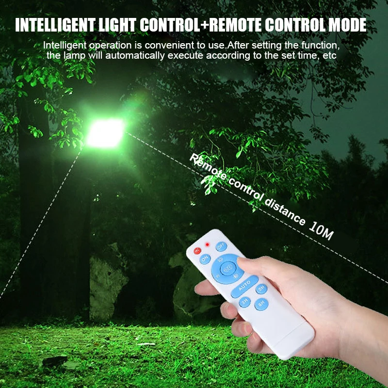 RGB Solar Flood Light 100W RGB Reflector Waterproof outdoor LED Spotlight Solar Projector Lamp Outdoor Garden Lighting