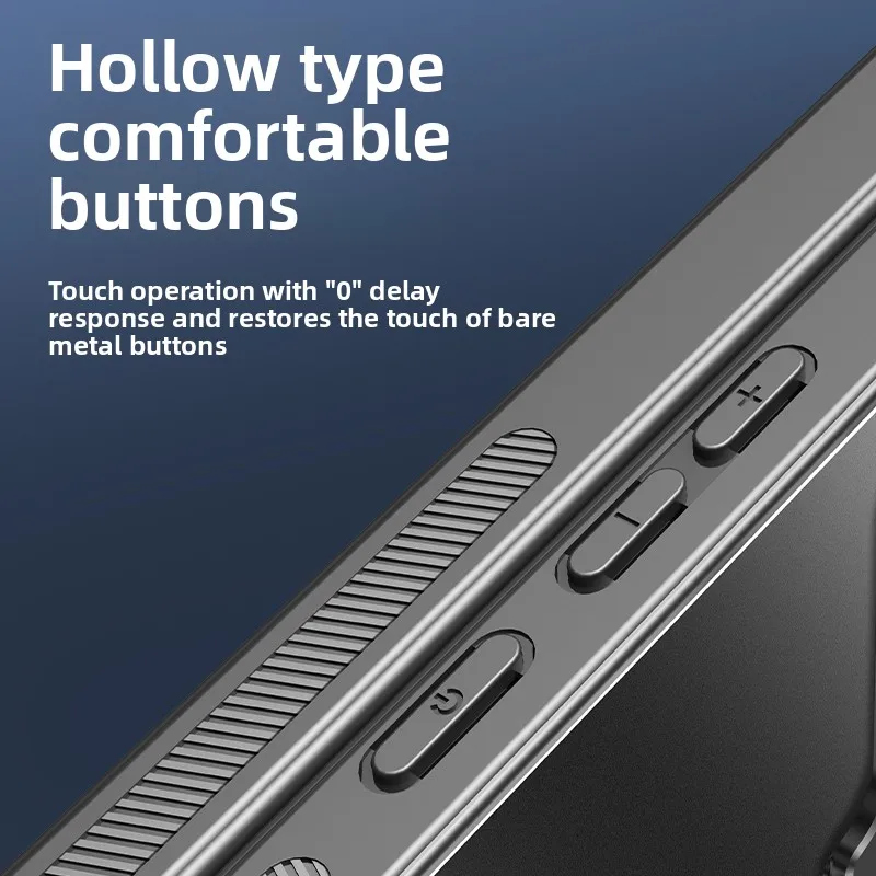 Enhanced Shockproof Magnetic Lens Bracket Case with Metal Ring and Acrylic Cover - Ultra-thin and Skin-friendly Design