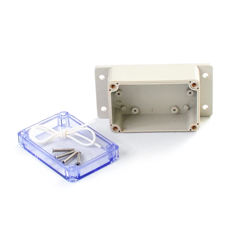 

ABS Plastic Dustproof Waterproof IP66 Electrical Boxes Hinged Outdoor Universal Project Enclosure Clear Cover