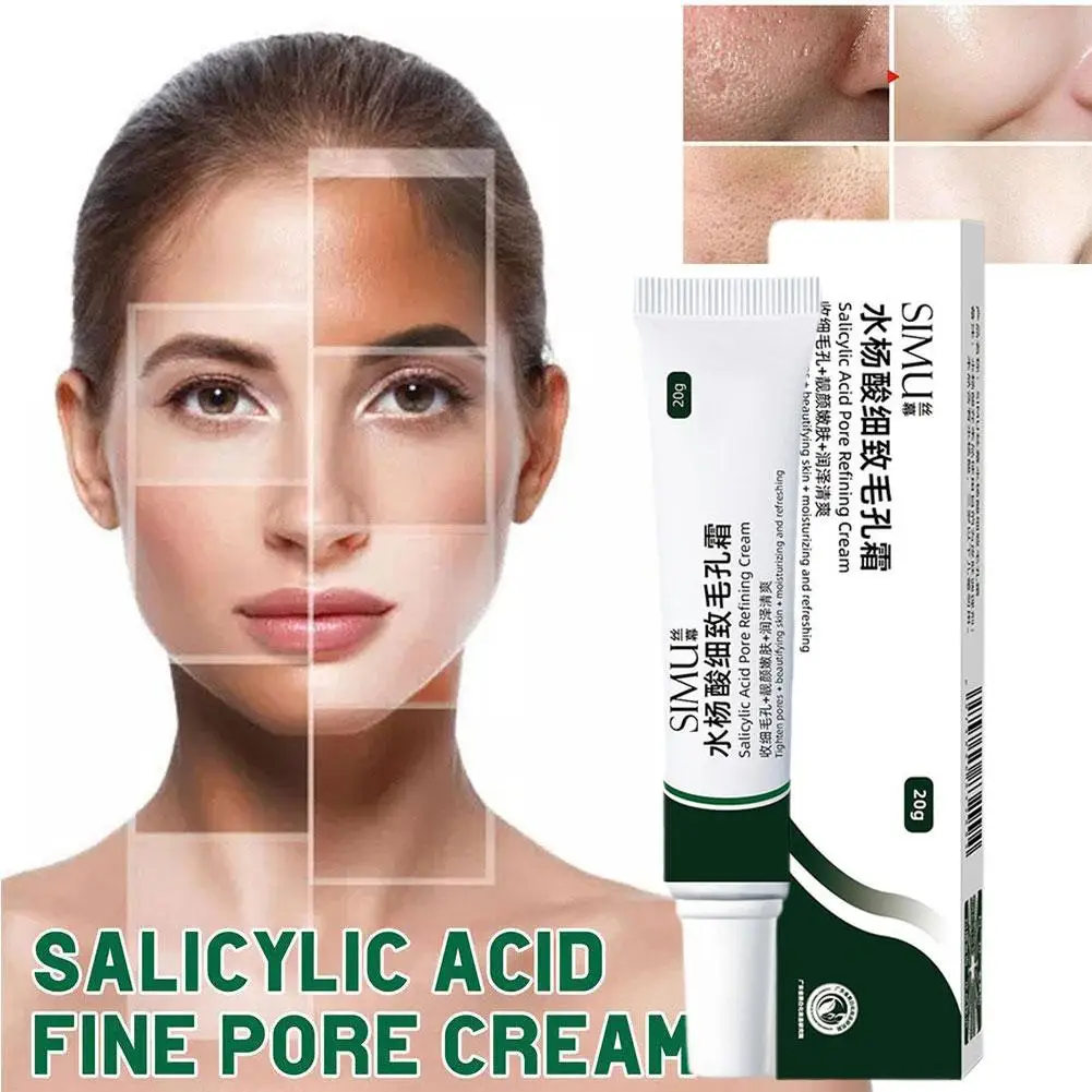 

Крем для сужения пор с салициловой кислотой, отбеливающий Восстанавливающий увлажняющий крем для лица, Удаление пор, столешница, Sm L9U4