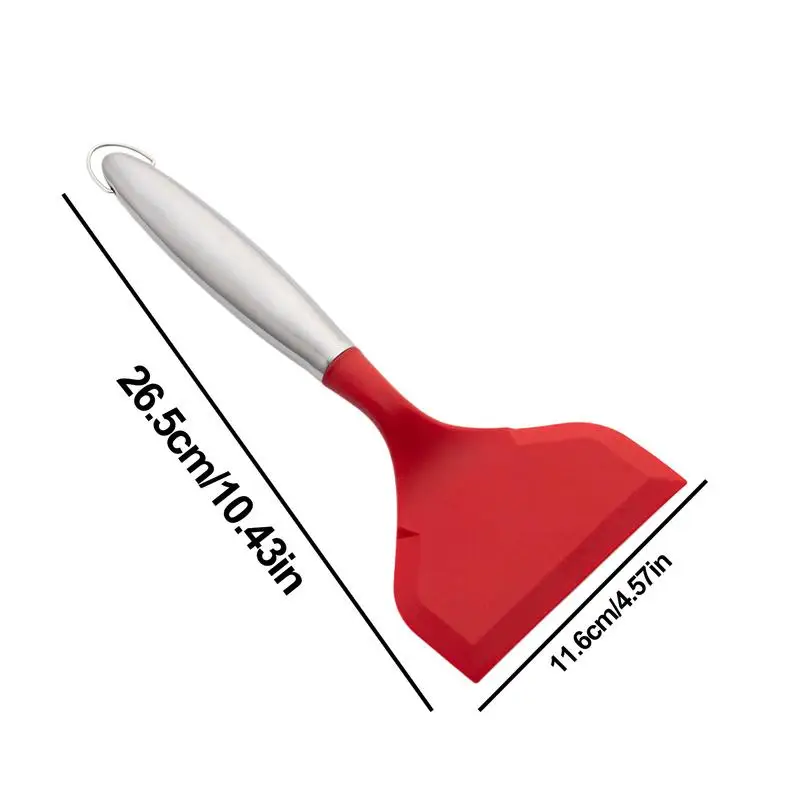 1pcs Wide Silicone Spatula Shovel Nonstick Frying Shovel With Ergonomic Handle Cookware Kitchen Cooking Tools Accessories