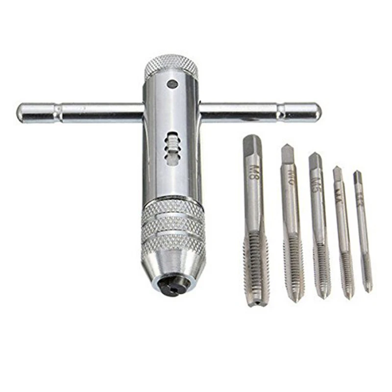 Adjustable Handle Tap Wrench Ratchet Tap Wrench Holder Wrench Taps