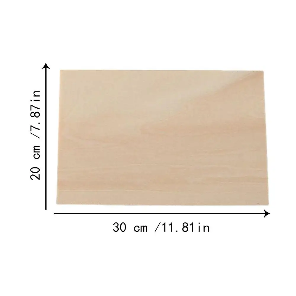 10Pack 11.8 x 7.9 x 1/8 Basswood Sheets Thin Natural Unfinished Wood  Plywo