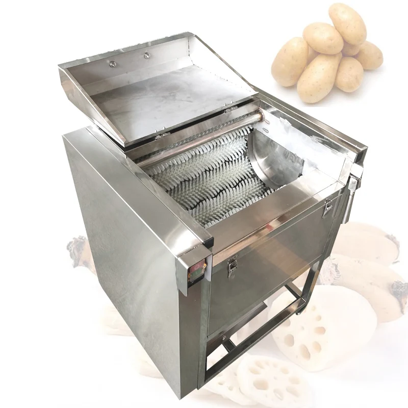 New Style Potato Peeling Machine Root Vegetable Peeling Equipment Ginger Yam Peeler Carrot Cleaning Machine 2