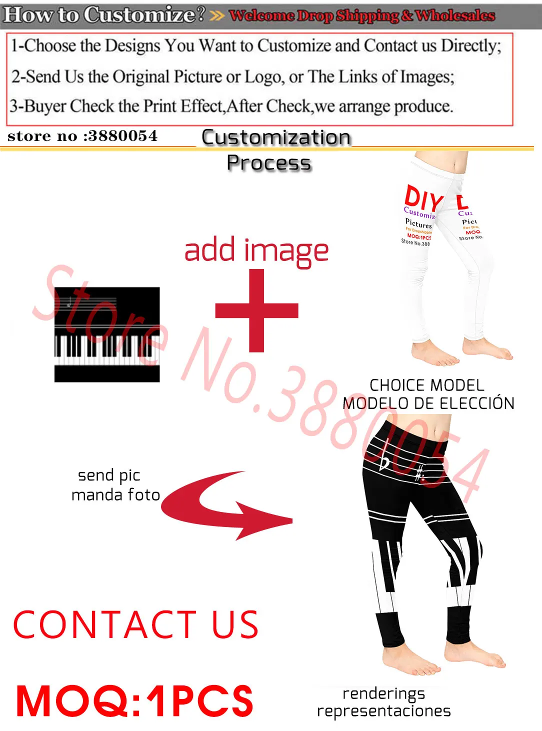 Description Picture 2 of itemNoisydesigs Custom Men Leggings Elastic Fitness Slim Design Fun Trousers DropShip DIY Workout Boys Unisex Soft Clothing 2022