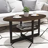 Coffee Table, 1-Pack, Columbia Walnut/Black 2