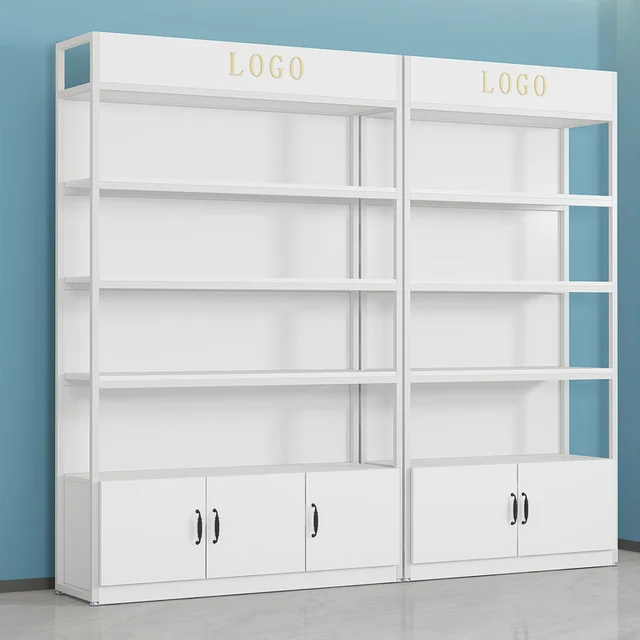 Customized Cosmetic Display Cabinet Beauty Salon Product Showcase Multi-layer Skincare Hair Salon Shelf Display Rack Customized Cosmetic Display Cabinet Beauty Salon Product Showcase Multi-layer Skincare Hair Salon Shelf Display Rack
