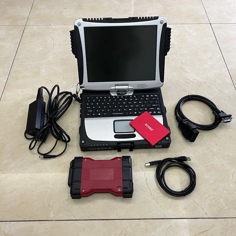 Vcm Ii Full Chip Diagnostic Scanner Ids V120 Software Ssd Cf19 Laptop (I5 4G ) Touch Screen Pronto Per Lavorare
