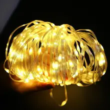 

Solar and Plug Upgrade Dimmable Soft Cord Fairy Waterproof Strip String Lights 20/50/100M Decoration Garden Party Christmas Tree
