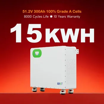 Lifepo4 51.2v 100ah 200ah 5kwh 10kwh 48v 300ah 15kwh Home Solar Power Wall Battery Energy Storage System Lithium Ion Batteries