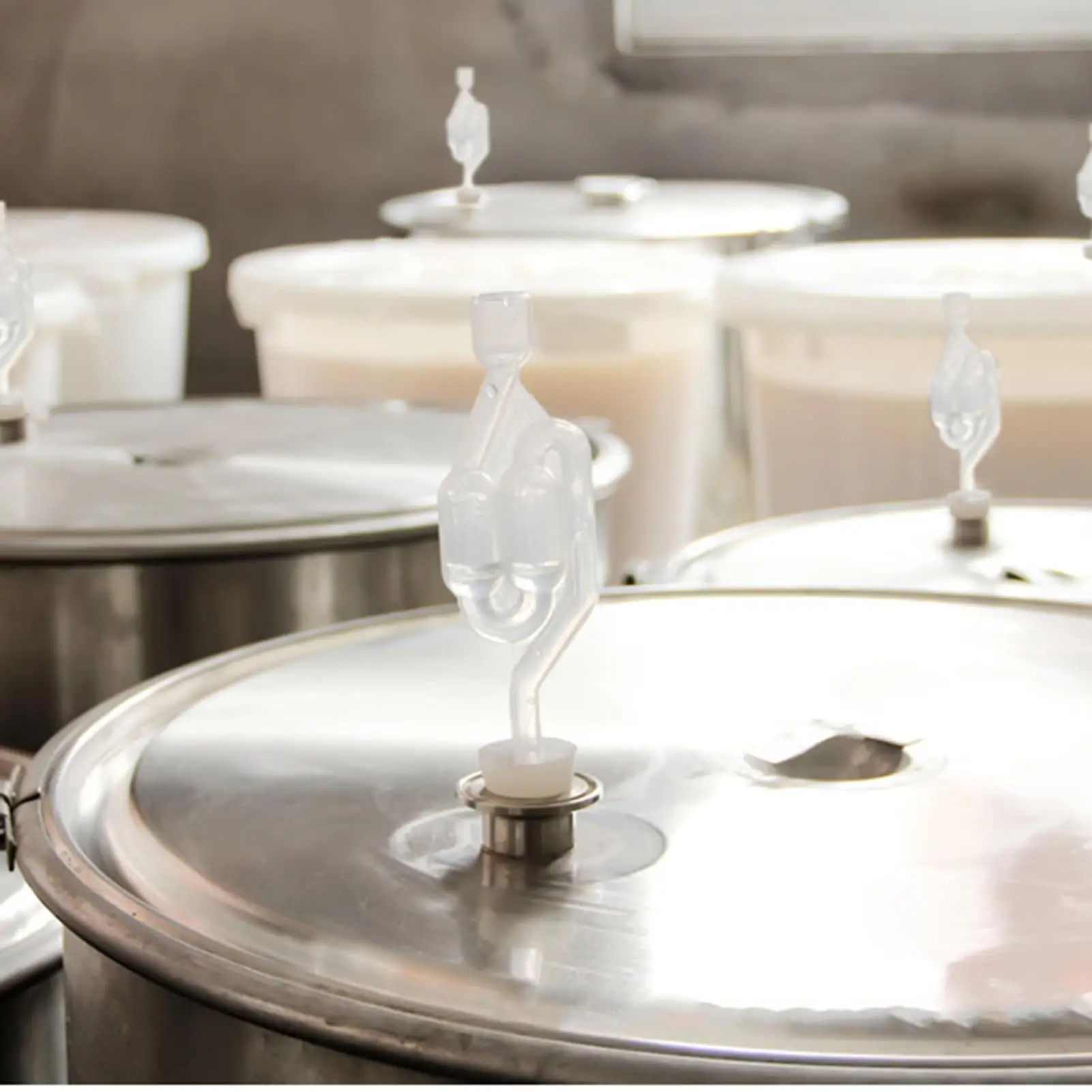 Transparent Home Brewing Airlock S-type One-way Exhaust Valve Check Valve Water Seal Fermentation Valve Airtight Equipment