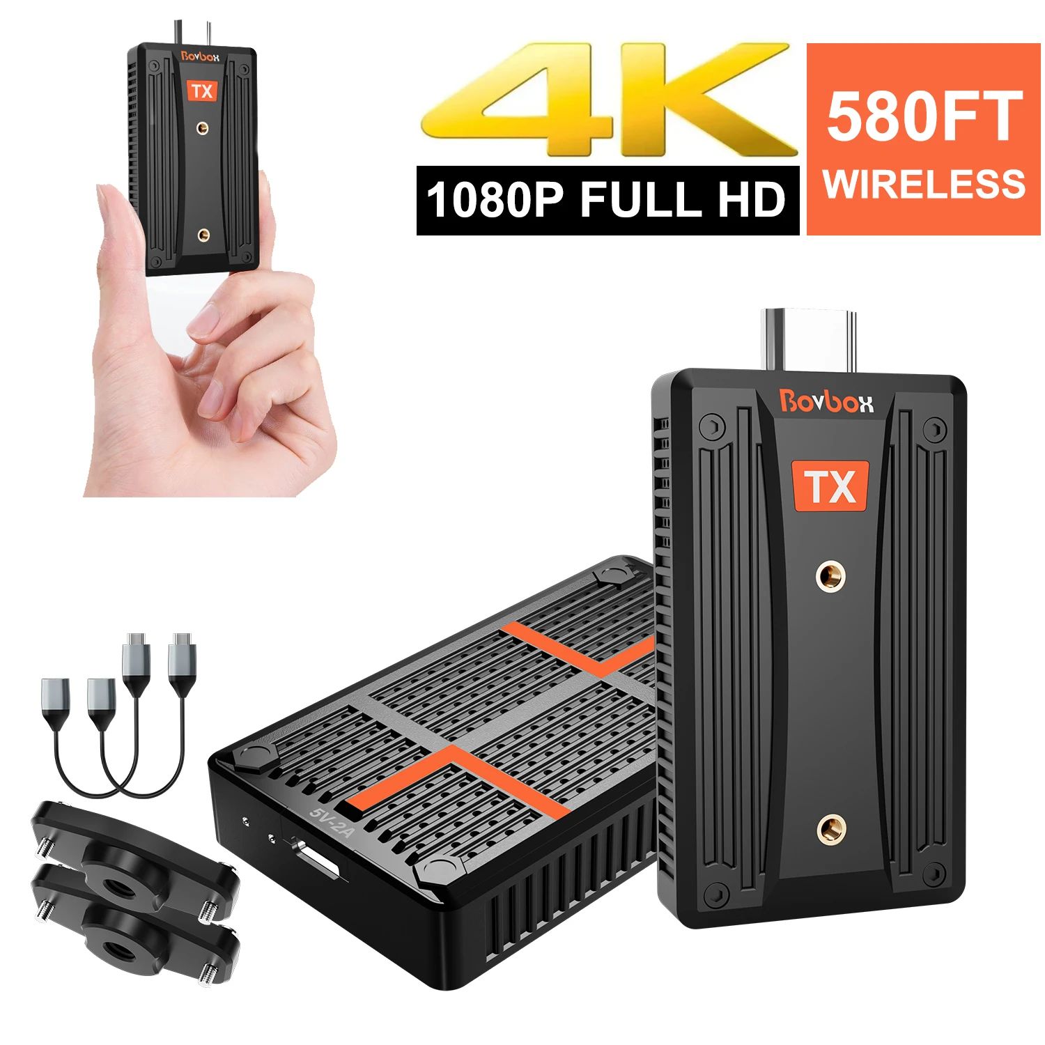4k 5.8g 1080p Audio Video Wireless Hdmi Extender Transmitter And
