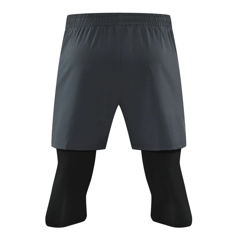 الرجال الرياضة 2 في 1 اقتصاص السراويل ضغط تشغيل ال...