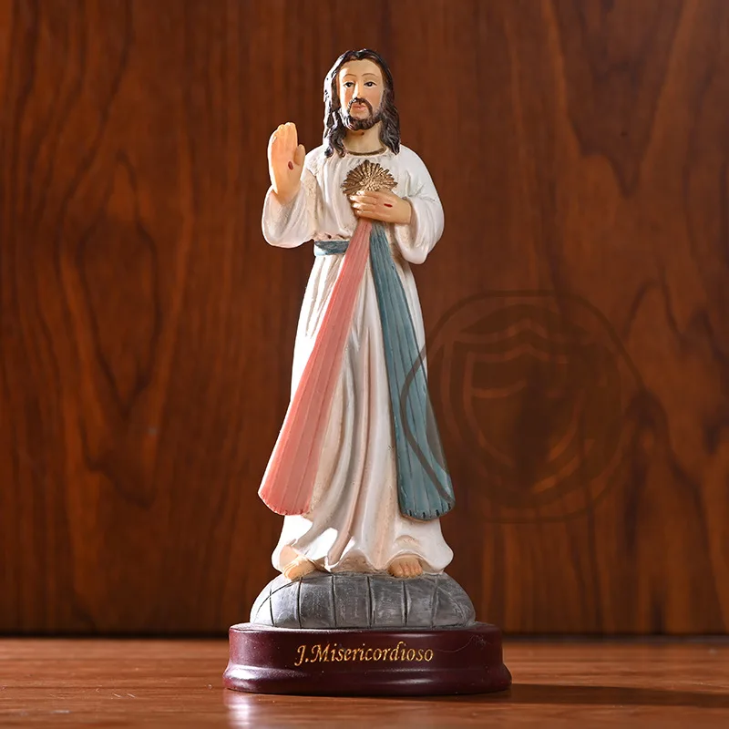 

Bless Jesus Decorate Christian Religious Interior Decoration Gifts And Resin Crafts Figurines For Decoration Miniature Sculpture