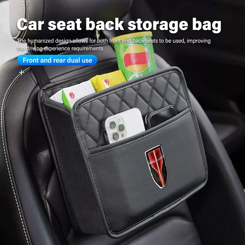 Borsa Portaoggetti In Pelle Per Sedile Posteriore Per Auto Scatola Appesa Multifunzionale Per Hong Qi Bandiera Rossa H5 Faw Bandiera Rossa Hs5 Hs7 H5 