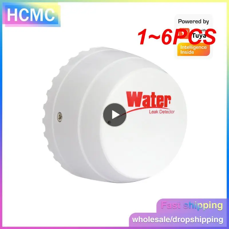 

1 ~ 6 шт. смарт-датчик утечки воды Tuya WIFI, датчик утечки воды с сигнализацией, датчик утечки воды, безопасность, работа с Smart Life
