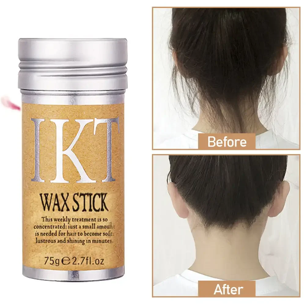 깨진 헤어 아티팩트 헤어 왁스 스틱 젤 크림 스타일링, 곱슬 머리 고정 푹신한 어린이 남녀공용 