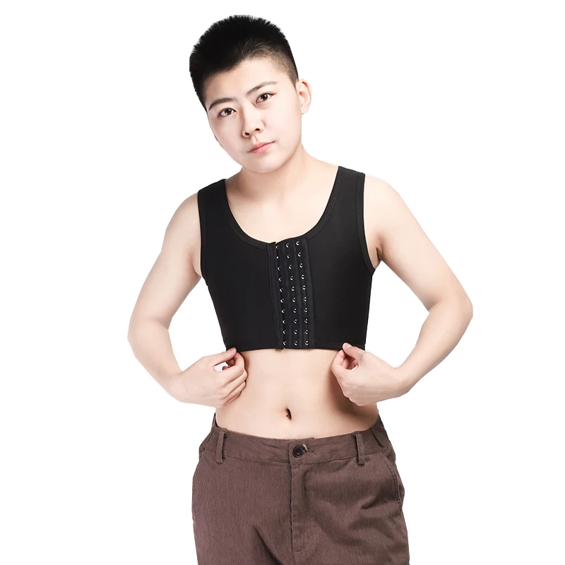 HaleyChan Chest Binder Mesh Front Clasp Underwear for Women Trans