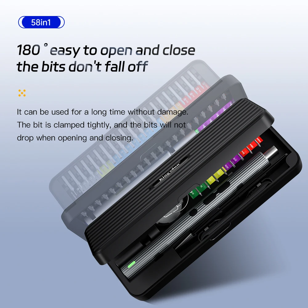 Precision Electric Screwdriver Sets 58 in 1 Tools Rechargeable Mini Small Kit Wireless Bits Glass Watch Mobile Cell Phone Repair 6