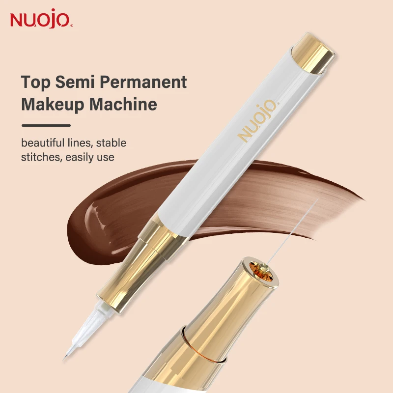 Macchina per trucco semipermanente FAMISOO, penna per microblading, macchina per tatuaggi labbra, eyeliner, sopracciglia, labbra, in omaggio 30 aghi - immagine 4