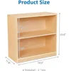 Shelf and Toy Storage,Compact Toddler Bookshelf for Small Space,Wooden Storage Cabinet Shelves and Kids Bookcase for Small Space 4