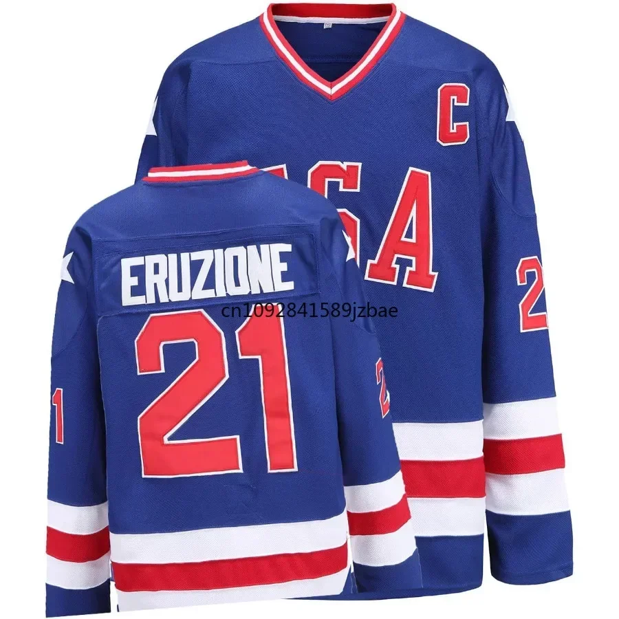 Mike Eruzione Jersey 1980 USA Ice Hockey Jerseys Movie Sport Sweater Us Mens Mens Size M-XL