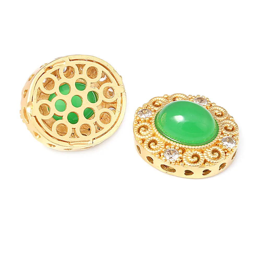 Pulseras de Cuentas Nepalesas Vintage Estilo 5PCS Brasso Dorado Mate Accesorios DIY para Hacer Joyería - details 57