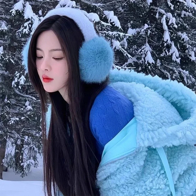Fur Earmuffs Warm Earmuffs Women's Winter Cycling Skiing Cold All-match Commuting