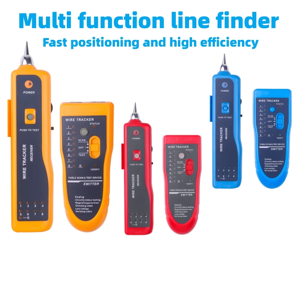 Testador de Cabo de Rede Lan Rastreador de Fio Localizador de Linha de Detector Kit de Ferramentas de Tom de Diagnóstico Stp Utp Cat5 Cat6 Rj45 Rj11