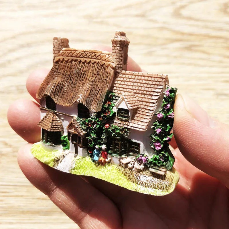 

Cottages in Austria Fridge Magnet,Creative,Travel,Commemorate,Crafts,3D,Ornaments,Magnetism,Resin Material,Refrigerator Sticker