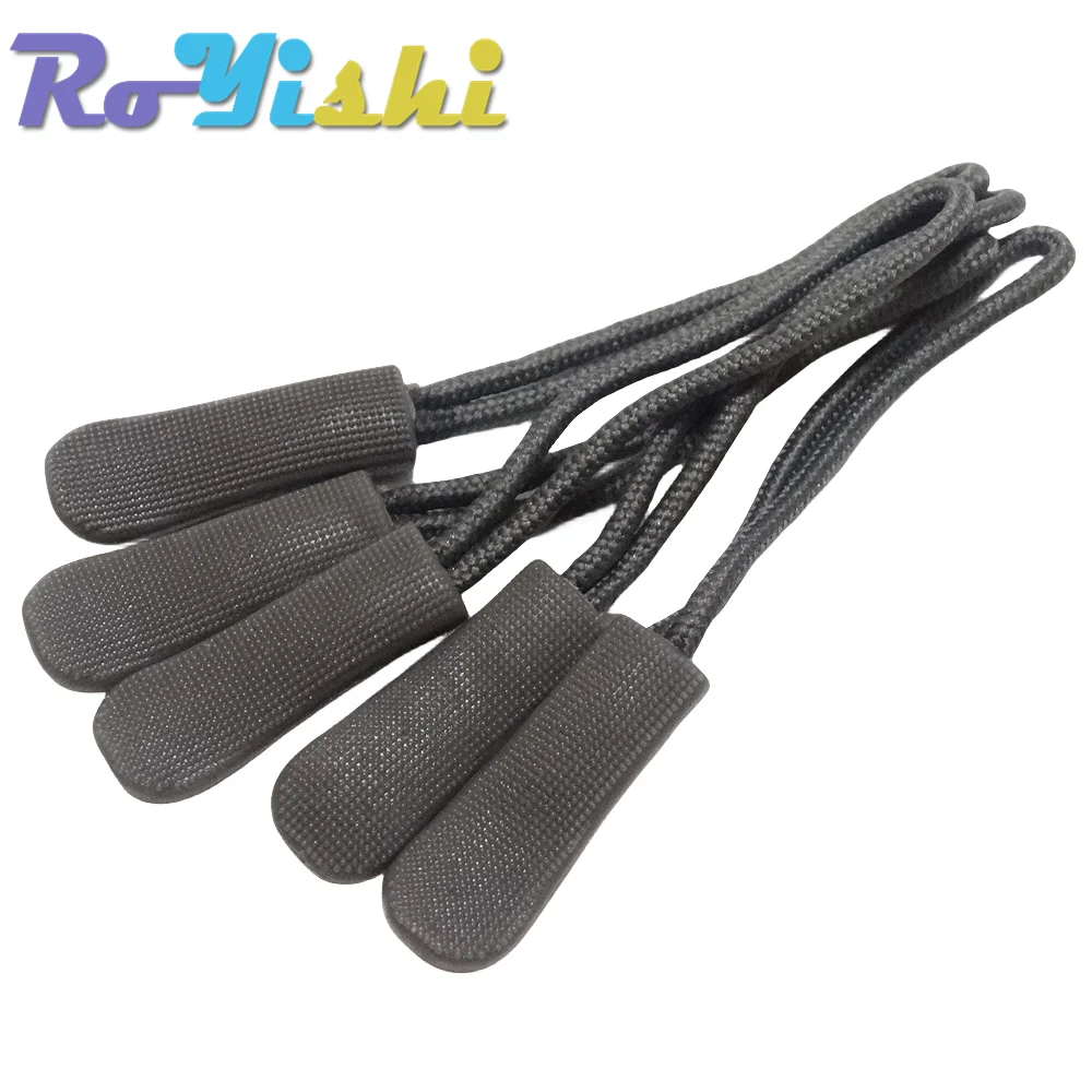 10 Stück/Packung Mix Color Cord Zipper Pull Strap Lariat Schwarz für Bekleidungszubehör – Detail 9