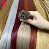 Flat Tip Keratin Hair Extensions Straight Real Human Hair Virgin Colored Vietnamese Hair Extensions Pre-bonded Fusion Hair 6