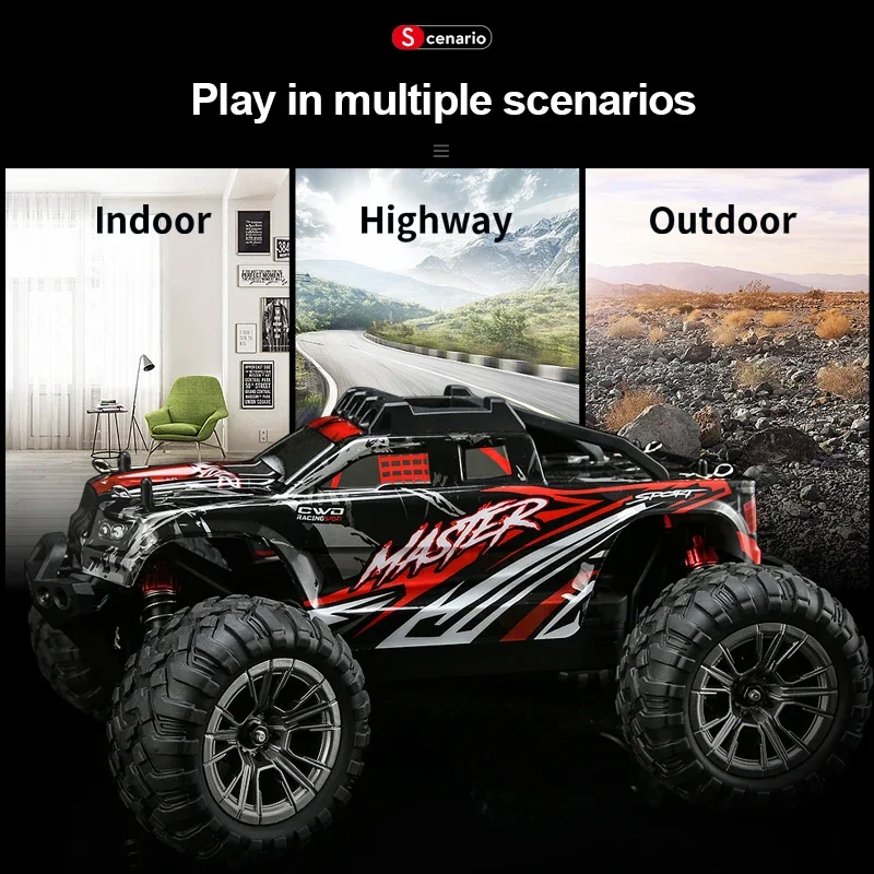 KF11 4WD 1:16 50KM/H Brushless RC Drift Off-Road Car With LED Light IPX6 Waterproof Electric High Speed Racing Outdoor Truck Toy 3
