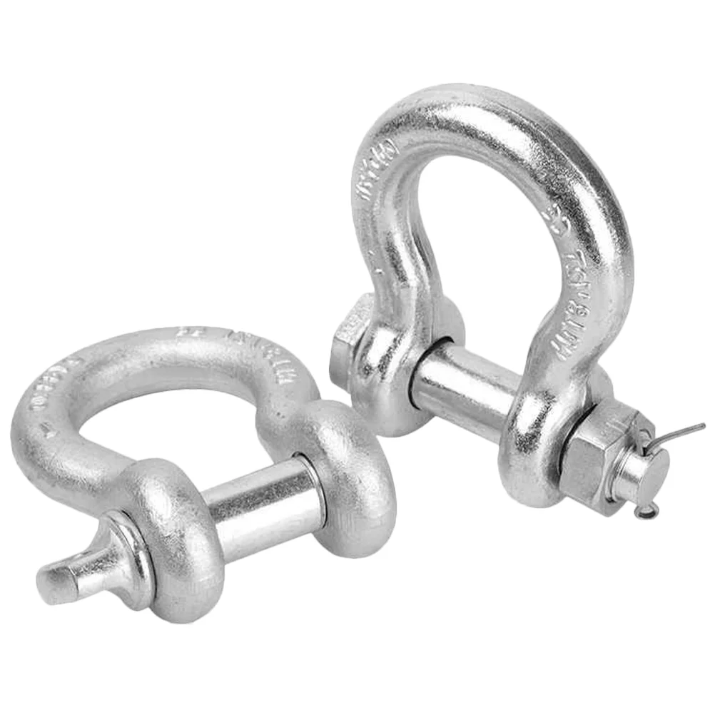 D Shaped Shackles 1 4 Inch 5 16 Bow Shackle Heavy Duty Galvanized Hooks Lifting Rigging Accessories Crane Parts D Tow Hooks