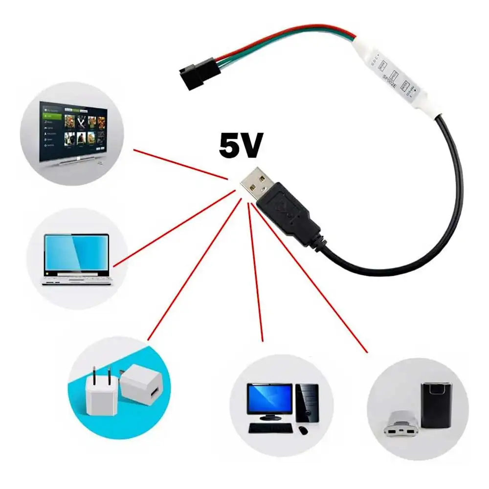 รูปสินค้า มินิคอนโทรลเลอร์ RGB LED ปรับแสงได้หลากหลาย